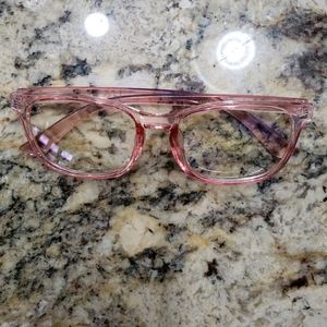 Blue Light Glasses Translucent Pink